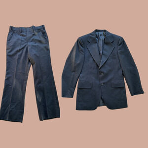 Hart Schaffner &‎ Marx Silver Trumpeter Wool suit size 36.5 L